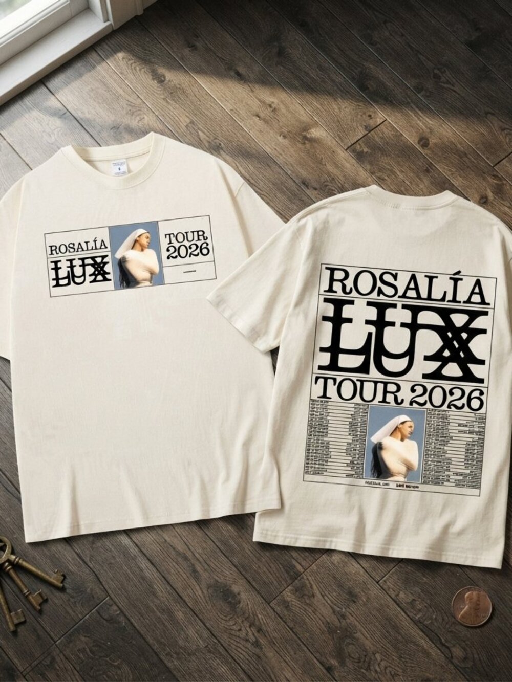 Rosalia Lux Tour 2026 Vintage Graphic T-Shirt